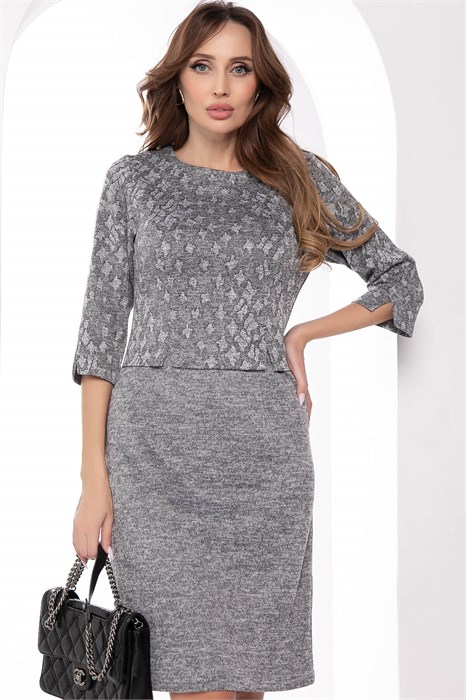 Платье Эрнеста (серое) П11561 П11561 - фото 100636