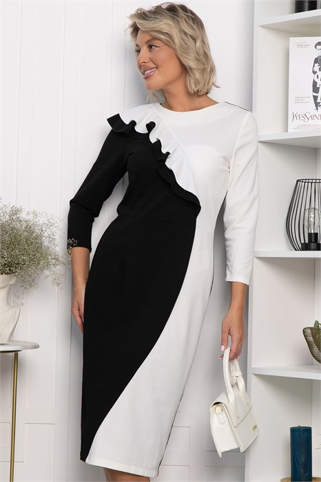 Платье Эванесса (черно-белое) П12747-35М П12747-35М - фото 95965