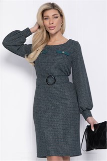 Платье Шарли (темно-зеленое) П12482-18 П12482-18