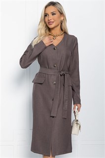 Платье Бруклин (коричневое) П11365 П11365