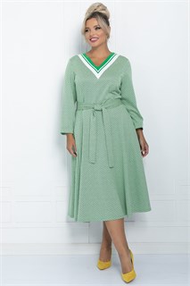 Платье Осенняя история (светло-зеленое) П11226 П11226