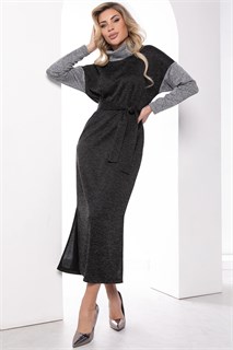 Платье "Мишель" (грей/блэк) П7985 П7985