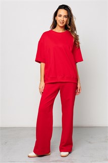 Костюм брючный с футболкой 403RED 54206