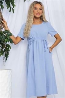 Платье Цветы Лета (голубое) П13057-18М П13057-18М