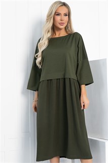 Платье бохо (хаки) П12736-10М П12736-10М