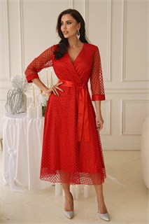 Платье Северное сияние (красное) П11676 П11676