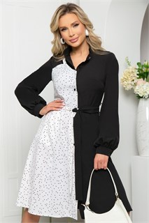 Платье "Королева красоты" (блэк энд вайт) П5281 П5281