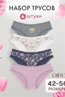Набор трусов OIRO C3 слипы хлопковые 4 шт 55293