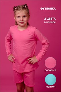 Футболка 11707 дл. рукав детская (набор 2шт) 26568