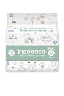 Пеленки одноразовые Inseense 60х40 (32 шт) 26232