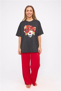 Пижама Red lips (футболка + брюки) 52829