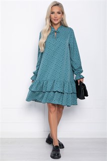 Платье Осенняя симфония (бирюзовое) П10937 П10937