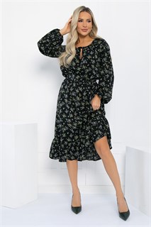 Платье Алания (черное) П12996-10М П12996-10М