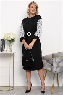 Платье Мисс Элегантность НЬЮ (черно-белое) П12764-18 П12764-18